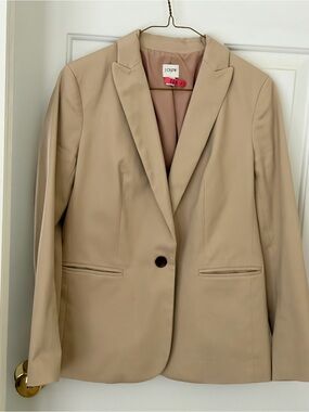 J. Crew Light Beige Single-Button Blazer
